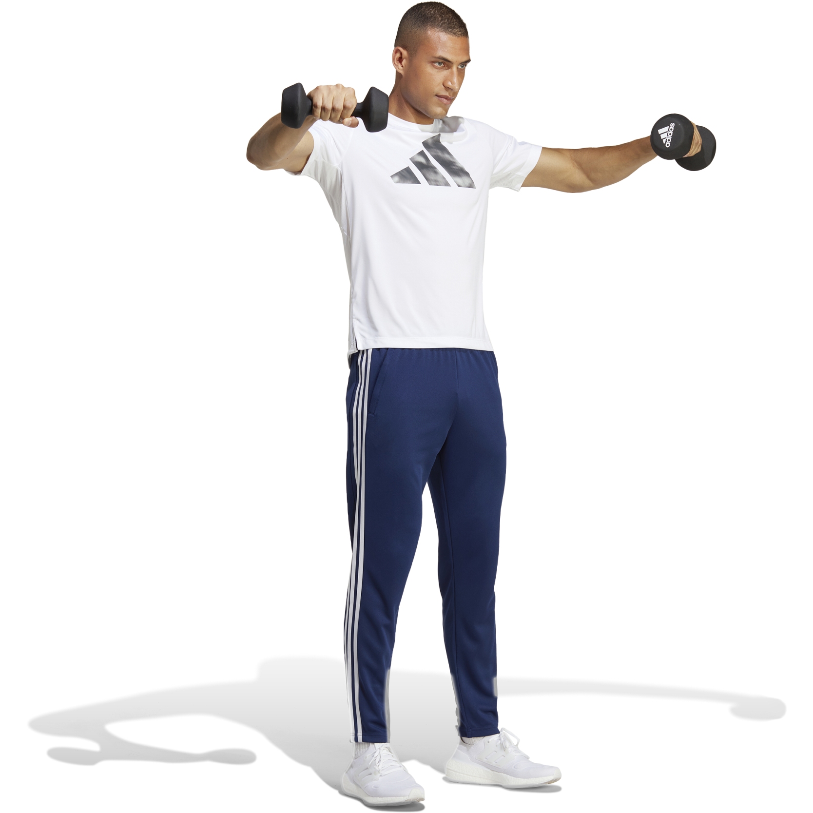 adidas Train Essentials Joggers Men - dark blue/white IB8169 | BIKE24