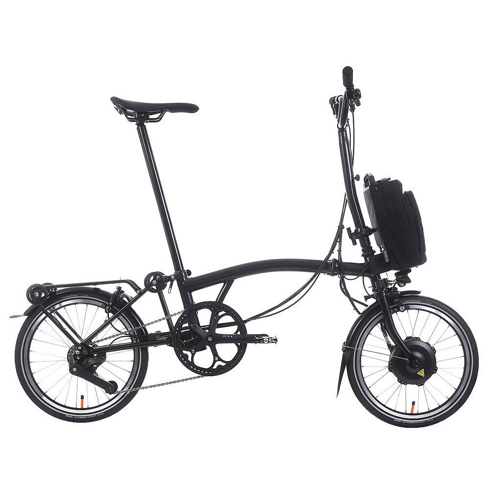 Zdjęcie: Brompton Electric C Line - 12-Speed - High Bar - Extended Seatpost - Rear Rack - 16&quot; Elektryczny Rower Składany - 2025 - matt black