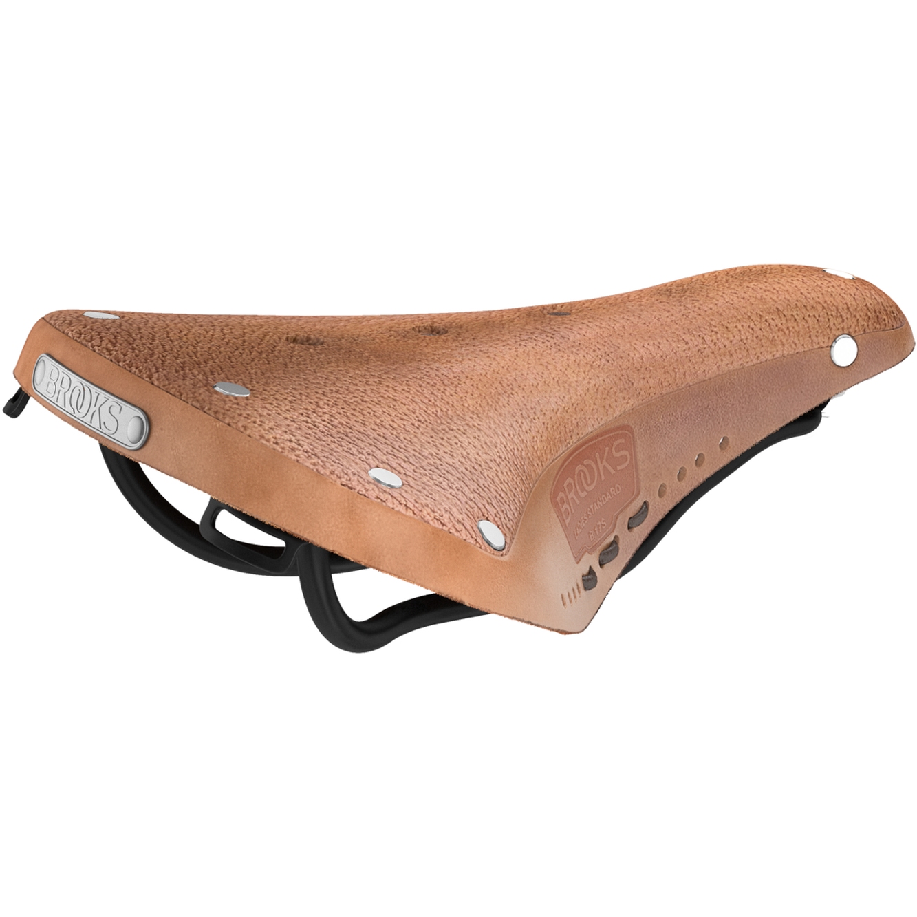Productfoto van Brooks B17 Softened Short Bend Leather Saddle - Dark Tan