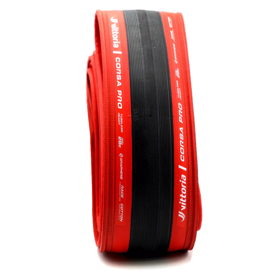 Vittoria Corsa Pro - TLR - Folding Tire - 28-622 | red - Limited