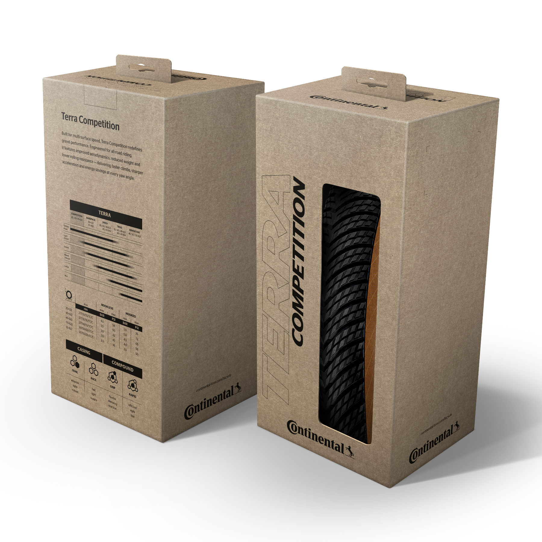 Continental Terra Competition Folding Tire - Gravel | Trail | Grip