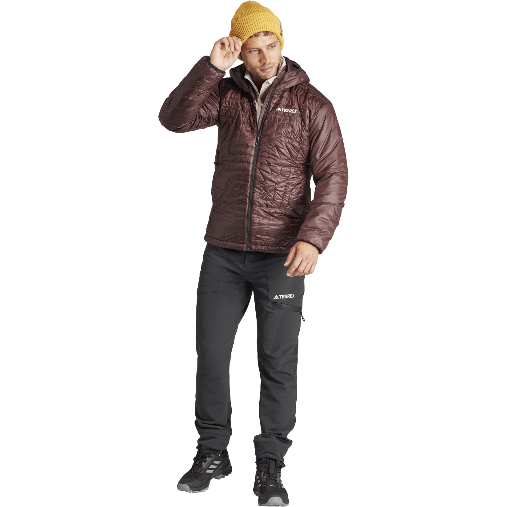 adidas Organiser Xperior Varilite PrimaLoft Hooded Jacket Men - shadow  brown IB4231