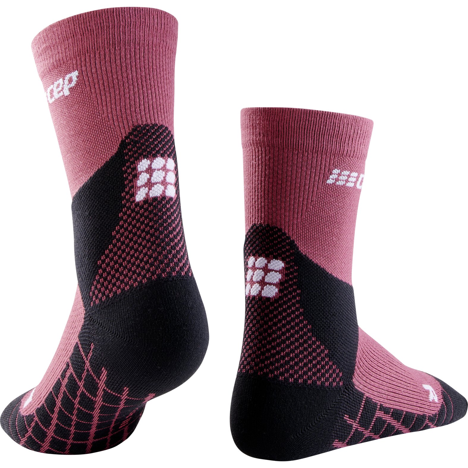 Chaussettes de compression de randonnée en mérinos légères femme CEP  Compression