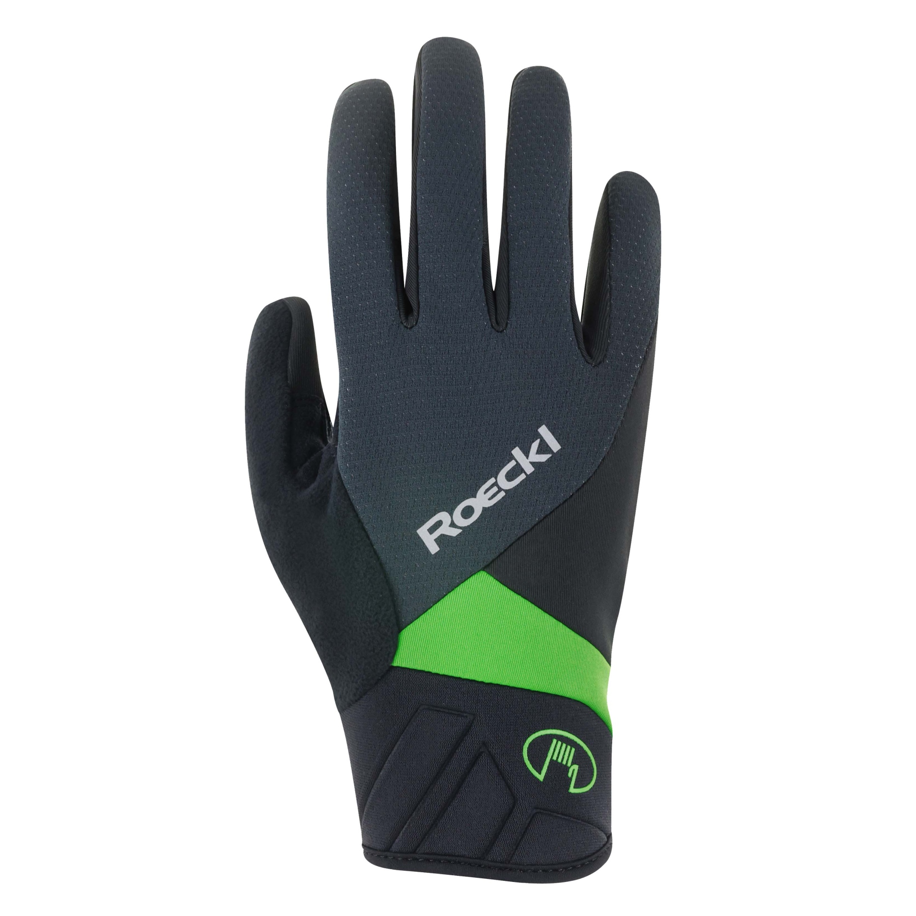 Picture of Roeckl Sports Runaz Cycling Gloves - black/classic green 9020
