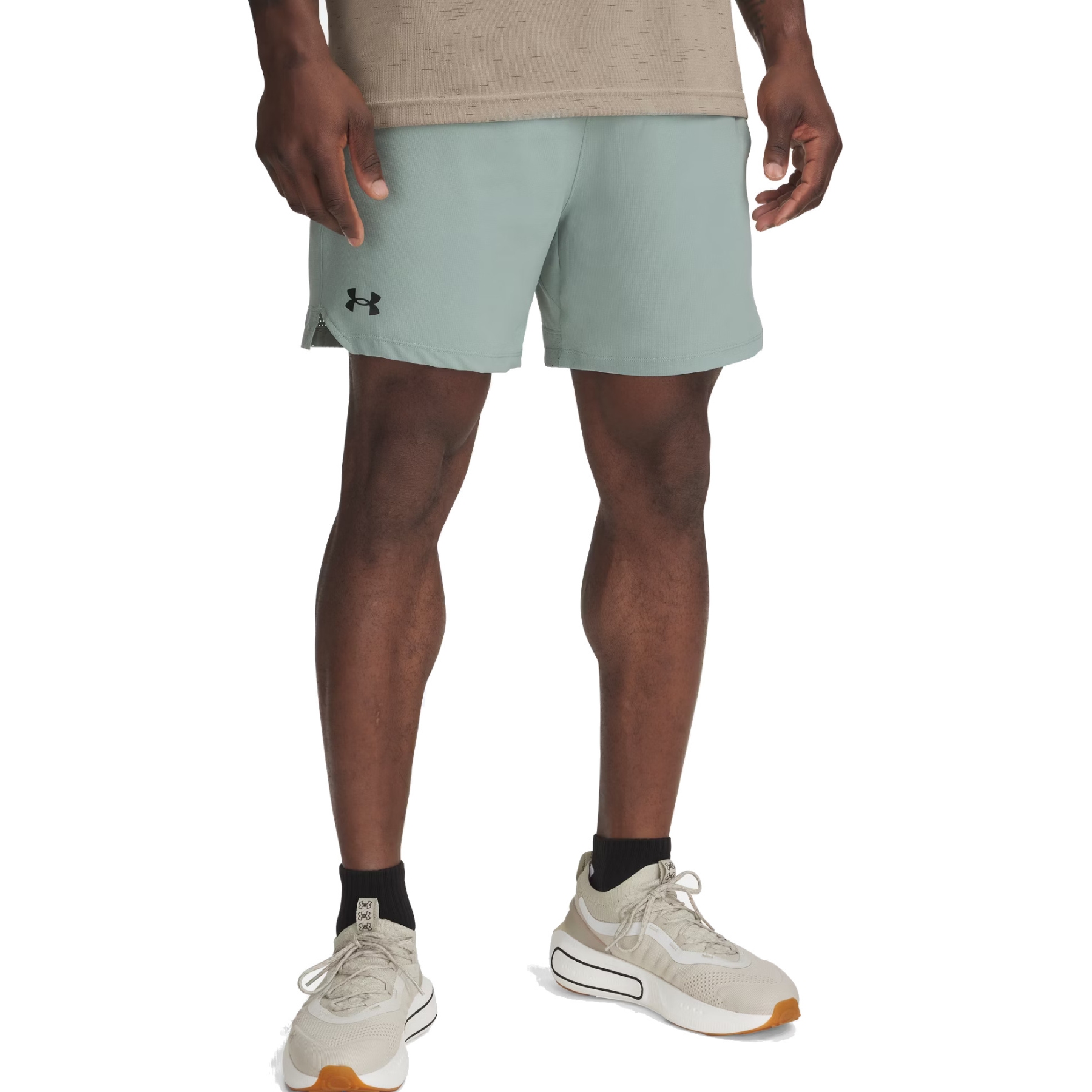 Foto de Under Armour Pantalón Corto Hombre - UA Vanish Woven 6&quot; - Silica Green/Negro