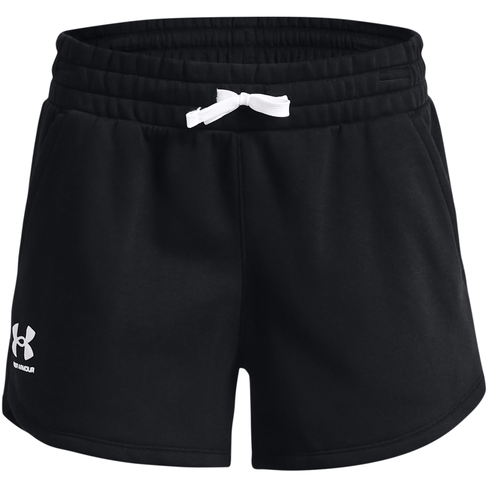 Picture of Under Armour Women&#039;s UA Rival Fleece Shorts 1369858 - Black/White