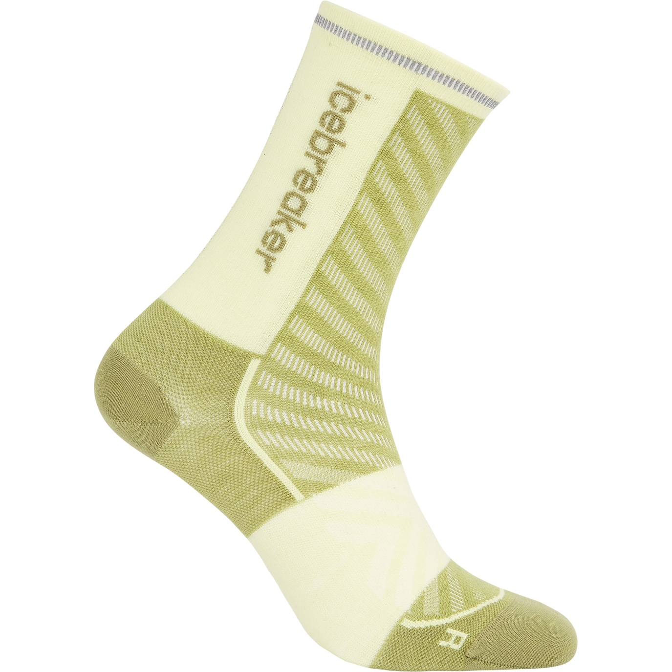 Imagen de Icebreaker Calcetines Mujer - Merino Run+ Ultralight Crew - Olive/Citrine