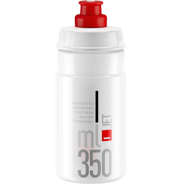 Produktbild von Elite Jet Trinkflasche - 350ml - transparent/rot
