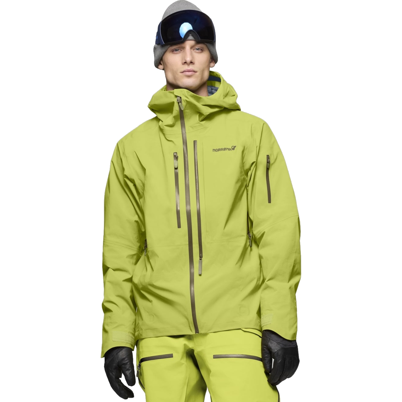 Norrona lofoten Gore-Tex Pro Jacket Men - Dark Citron | BIKE24