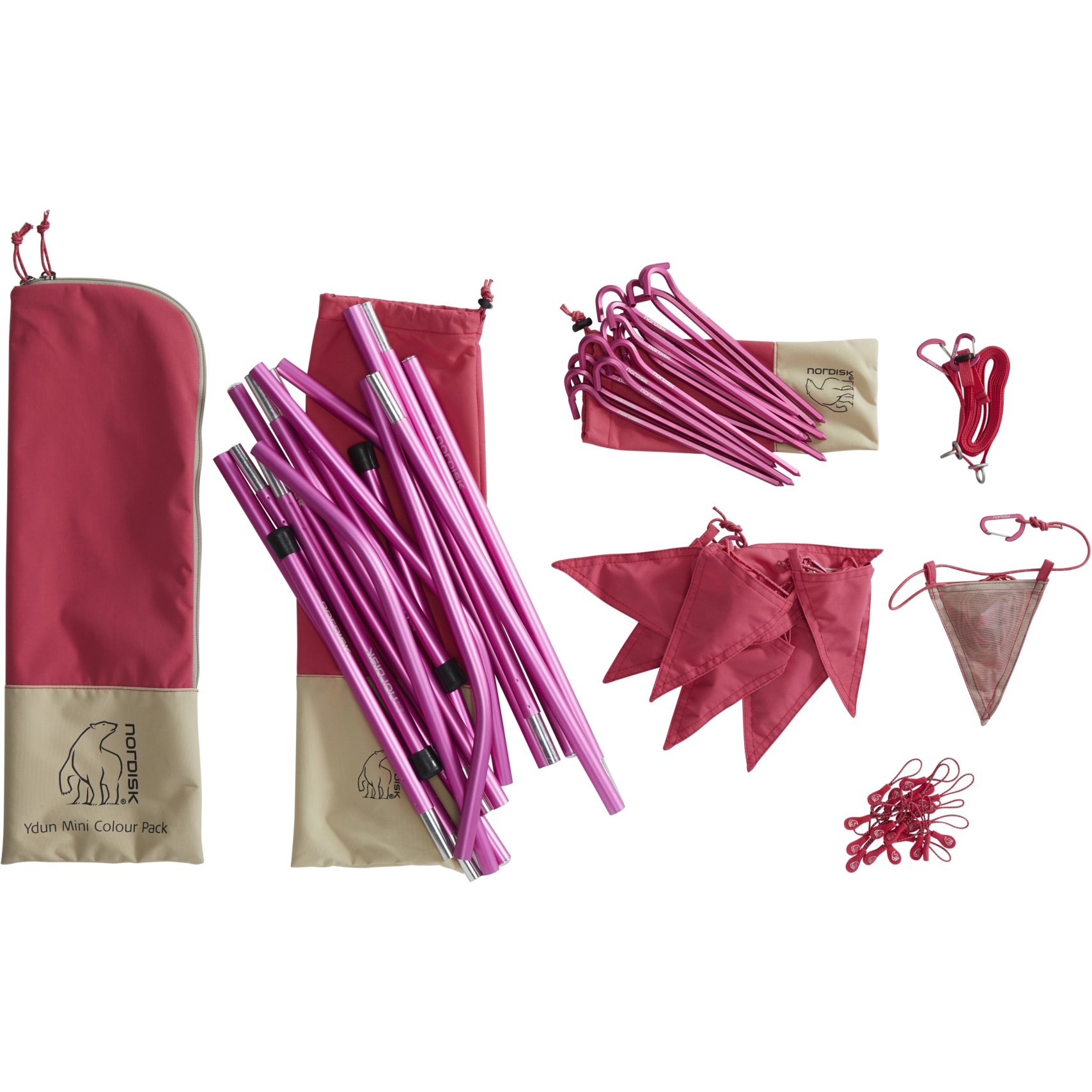 Nordisk Ydun Mini Colour Pack - Poles & Pegs - for Ydun Tech