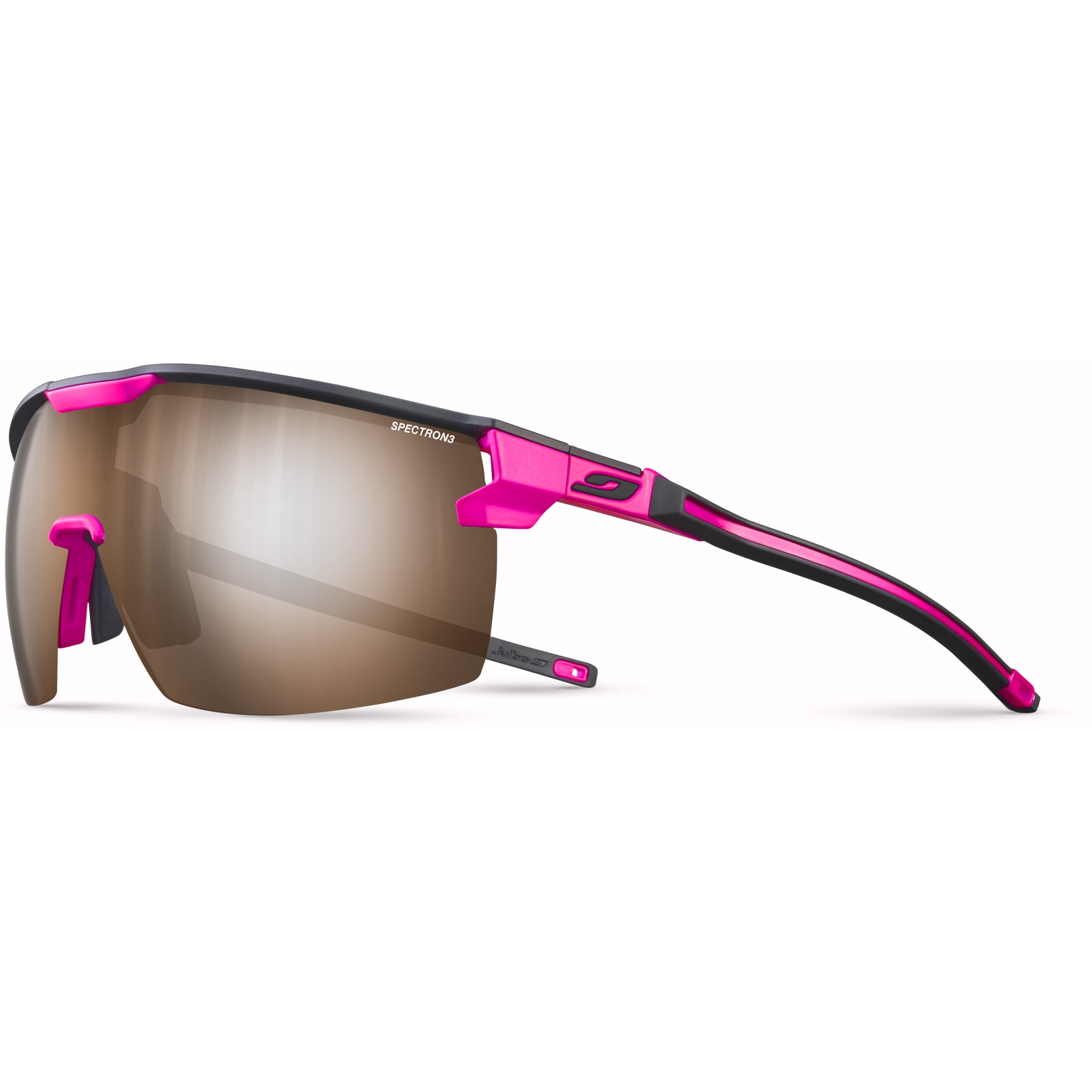 Image of Julbo Ultimate Spectron 3+ Sunglasses - Black / Pink Fluo
