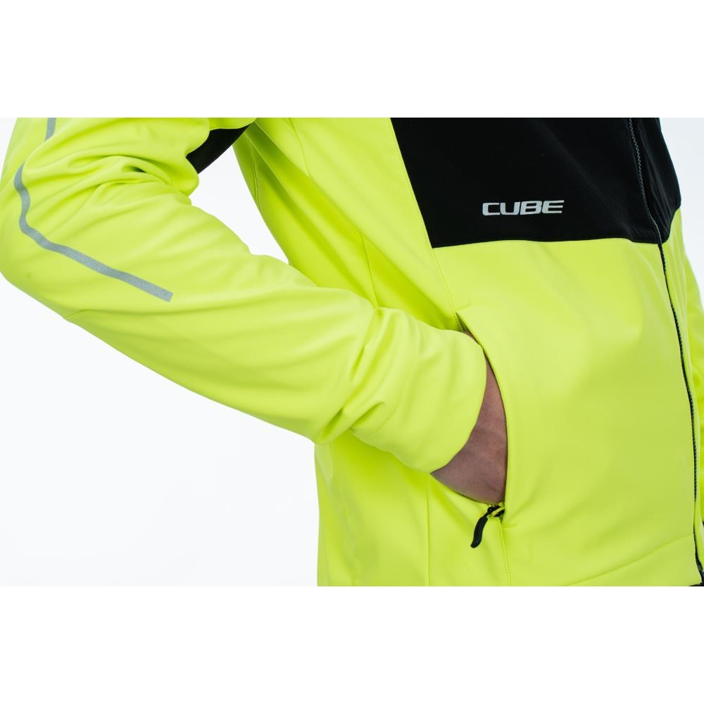 CUBE BLACKLINE 365 Safety Softshelljacke Herren black'n'neon yellow