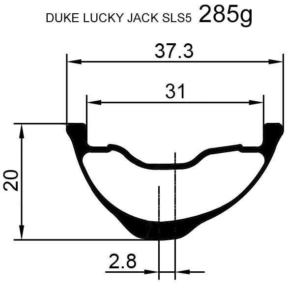 DUKE Lucky Jack SLS5 285 Velg - 29