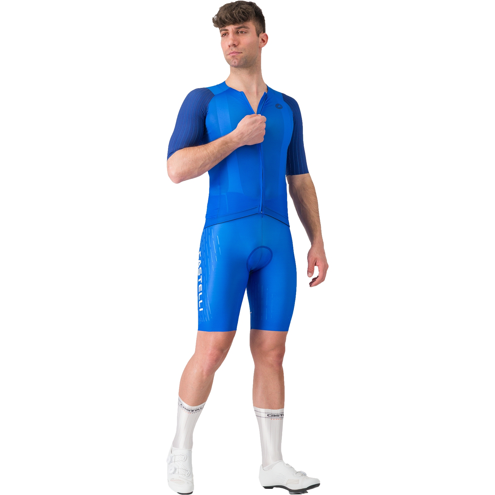 Castelli Free Aero Race S Kit Bibshorts Men - azzurro italia
