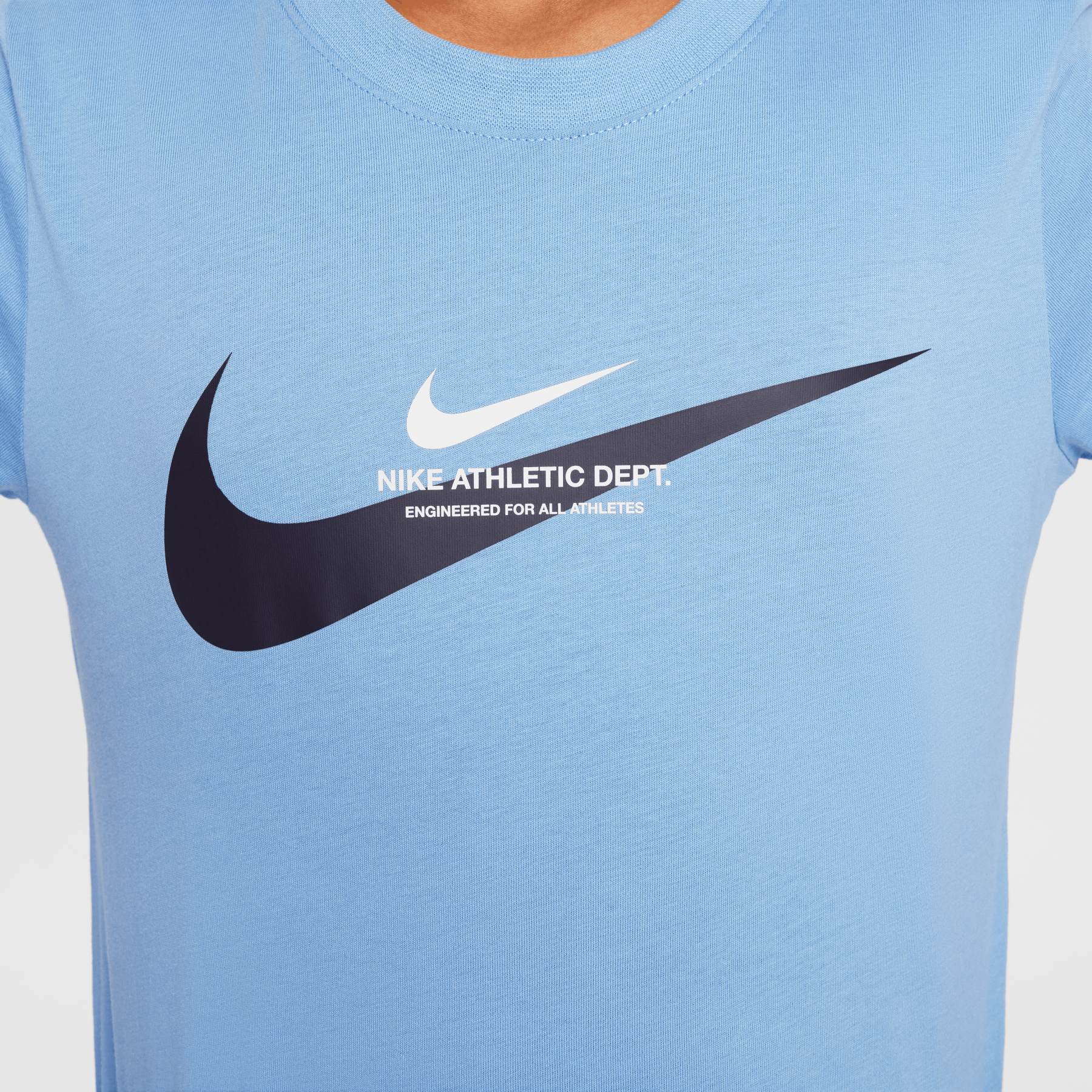 light current blue nike shirt