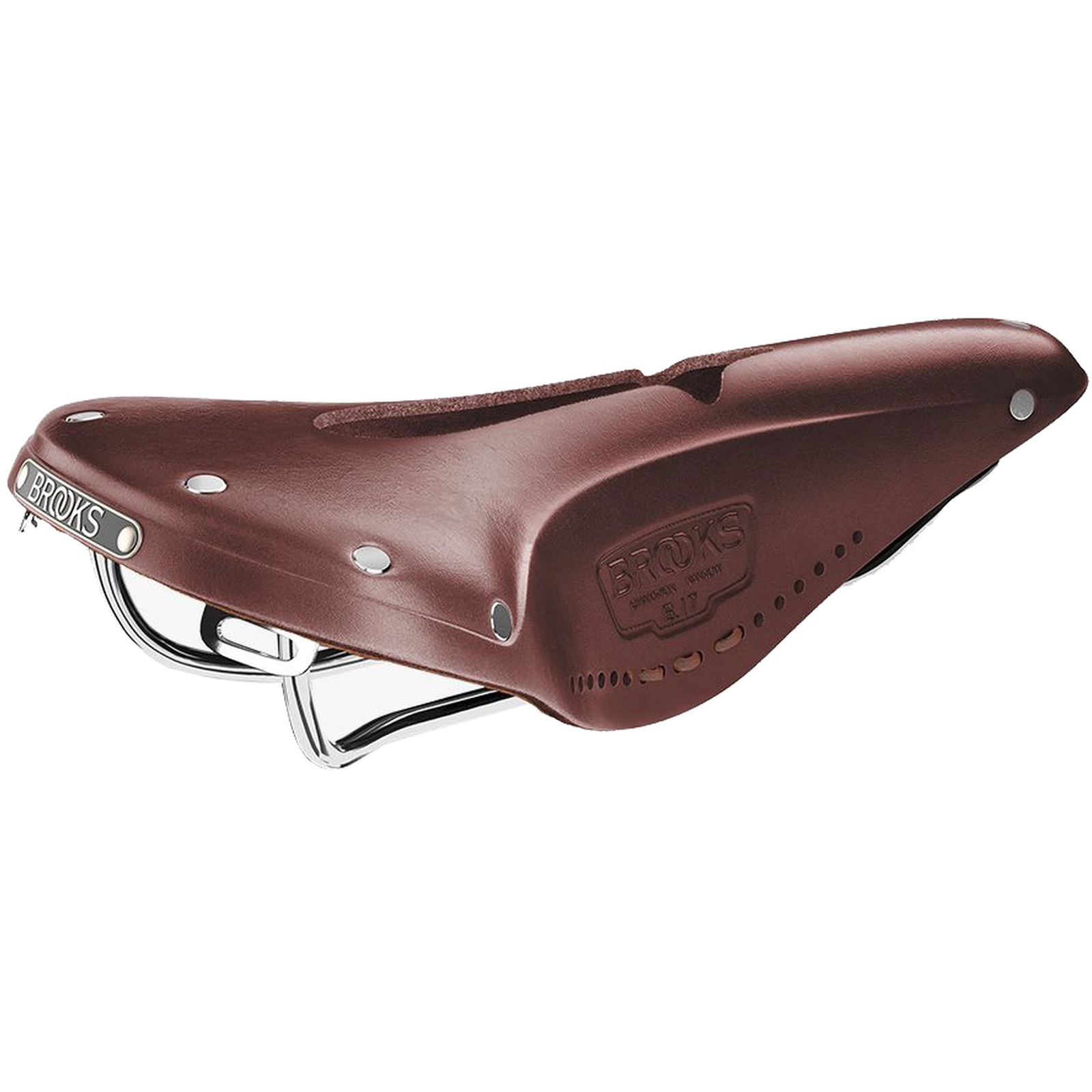 Picture of Brooks B17 Narrow Carved Bend Leather Saddle - brown