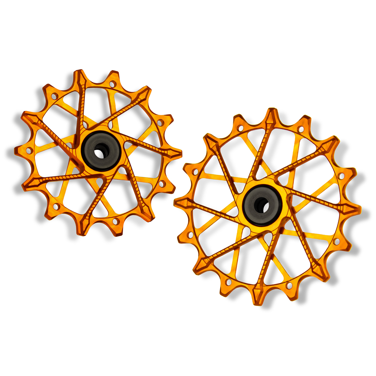Produktbild von Garbaruk Schaltungsrädchen für Shimano und Sram Transmission | 14-16 Zähne | 12-fach - orange