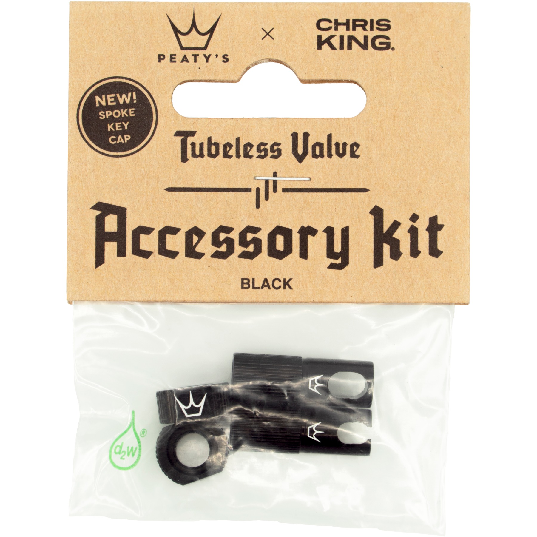 Picture of Peaty&#039;s x Chris King Tubeless Valves Accessory Kit - MK2 - black