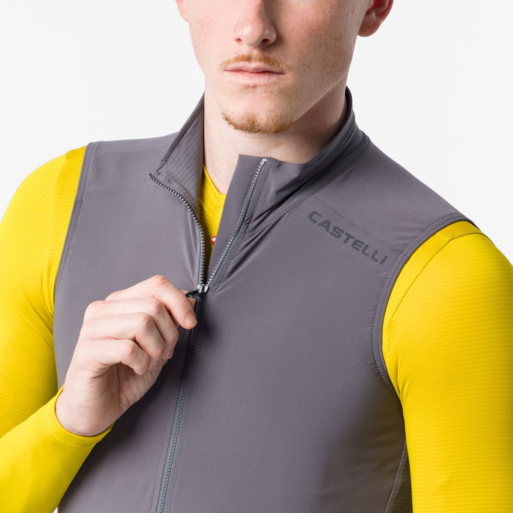 Castelli Espresso 2 Vest Men - smoky grey 021 | BIKE24