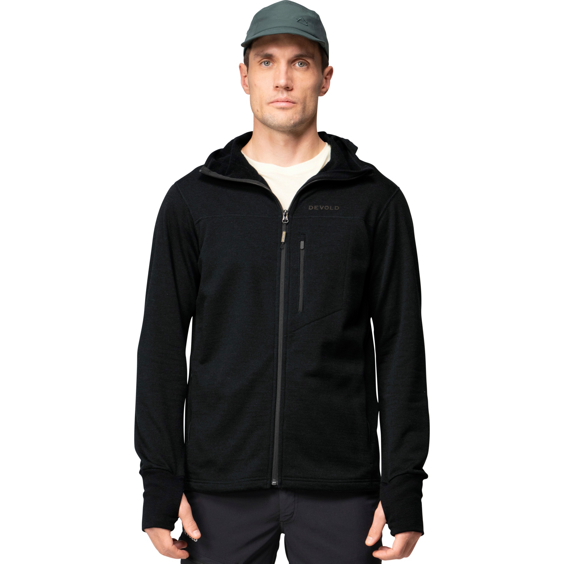Produktbild von Devold Explorer Merino Kapuzenjacke Herren - 950A Black