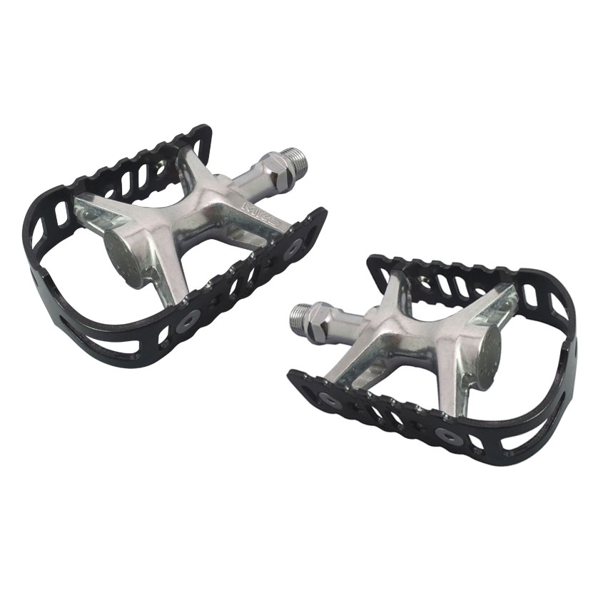 Pédales Plates Sunlite Track – Argent Et Noir – Métal – Pour Vélo De Piste Ou Urbain