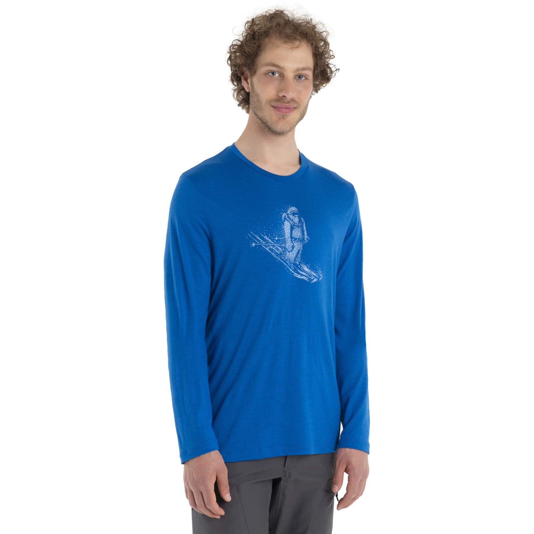 Image de Icebreaker T-Shirt Manches Longues Homme - Tech Lite II Skiing Yeti - Lazurite