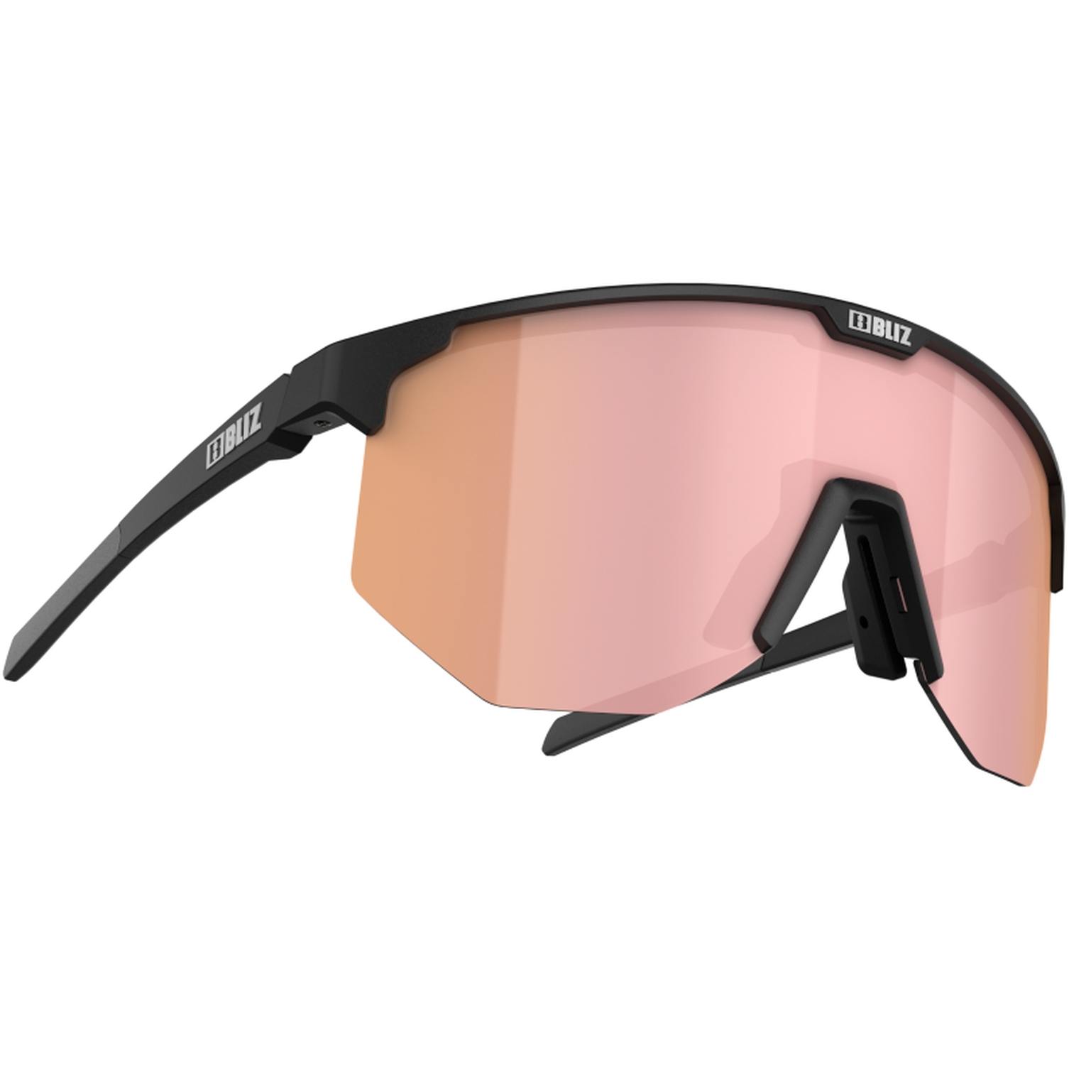 Picture of Bliz Hero Glasses - Matt Black / Brown with Pink Multi