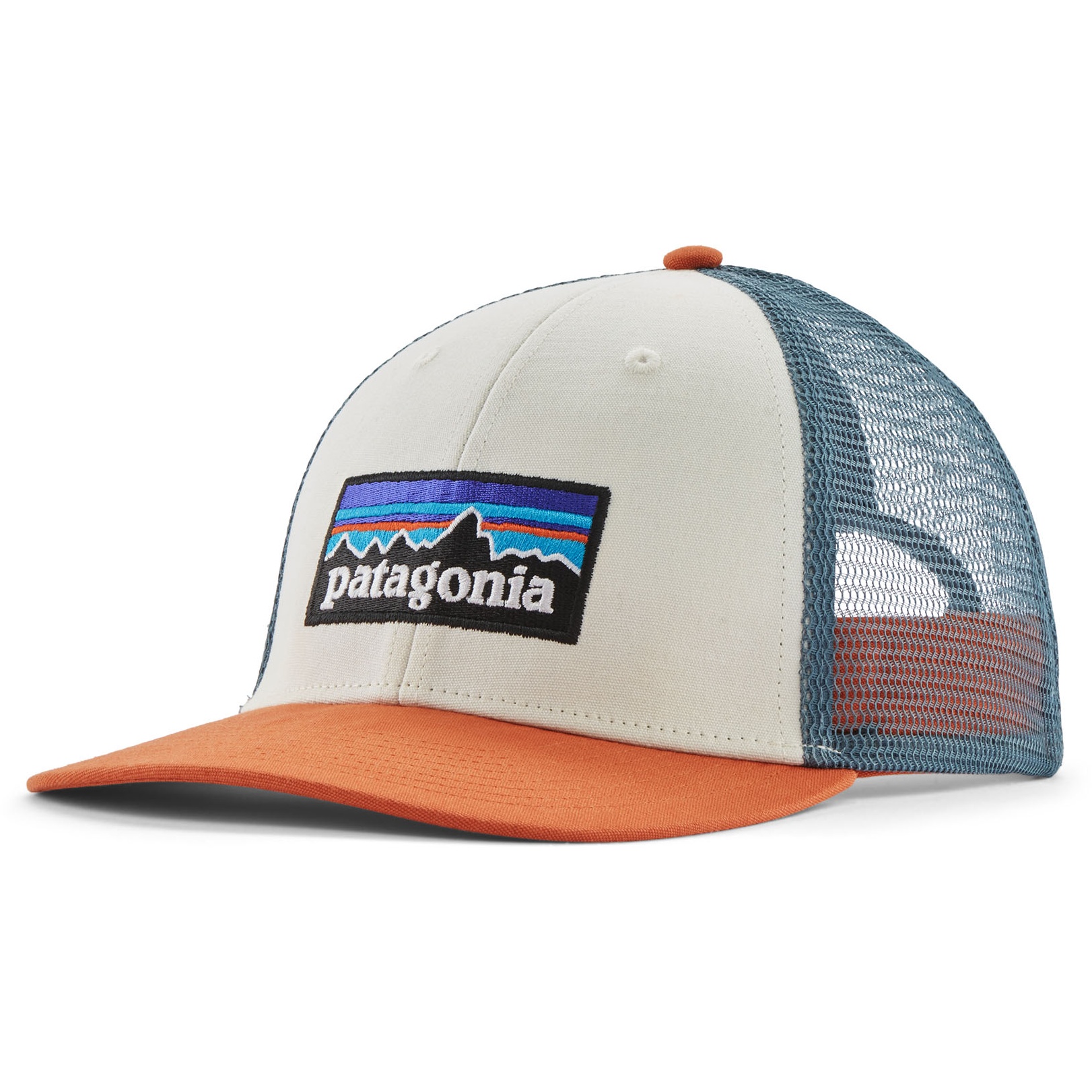 Productfoto van Patagonia P-6 Logo LoPro Trucker Pet - White w/Redtail Rust