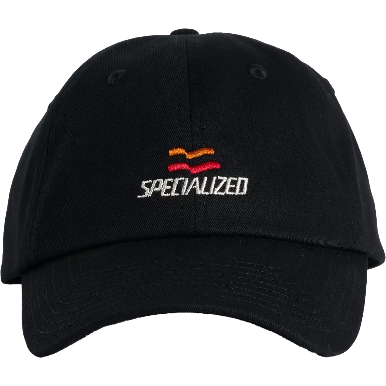 Picture of Specialized Flag Graphic 6 Panel Dad Hat - black