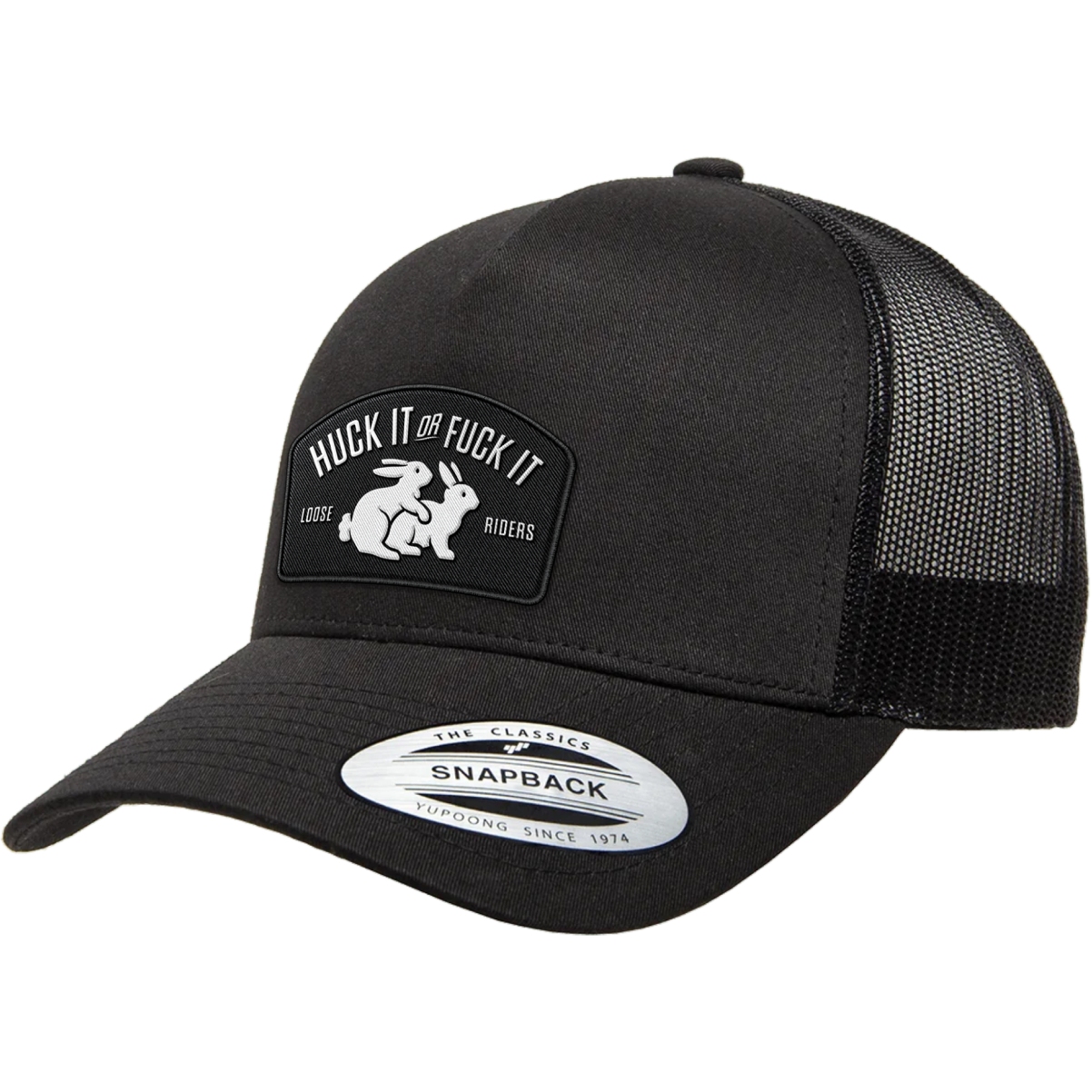 Picture of Loose Riders YP Classic Trucker Cap - Huck It Black