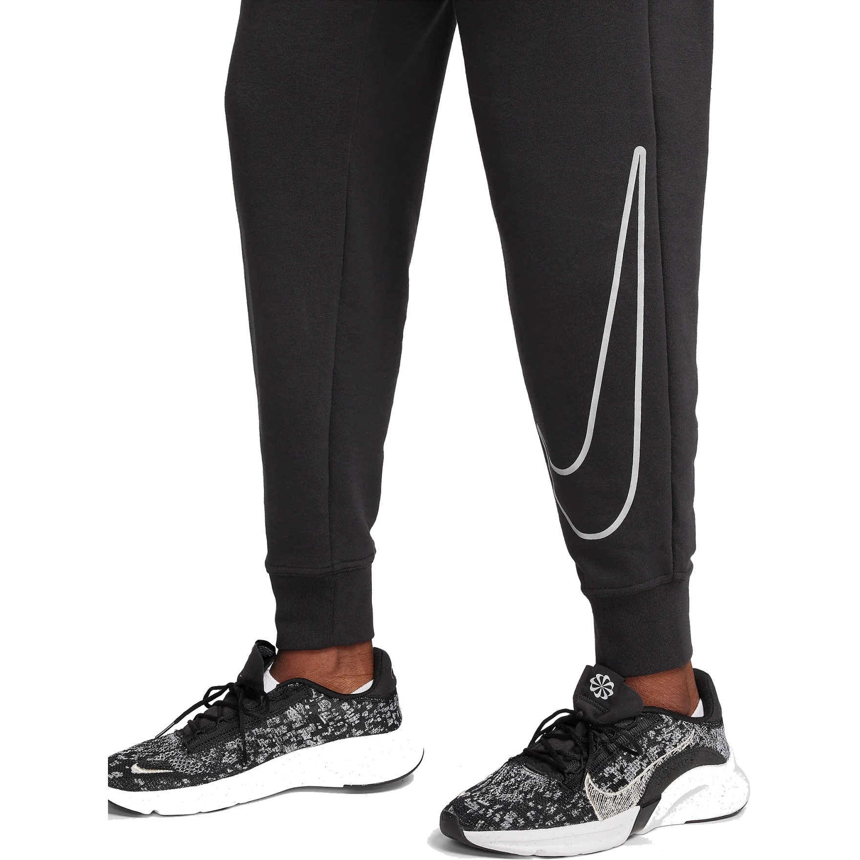 NEW Nike Flow Hyper Pocket 7/8 Yoga Pants - CJ3827-010 - Black - Medium