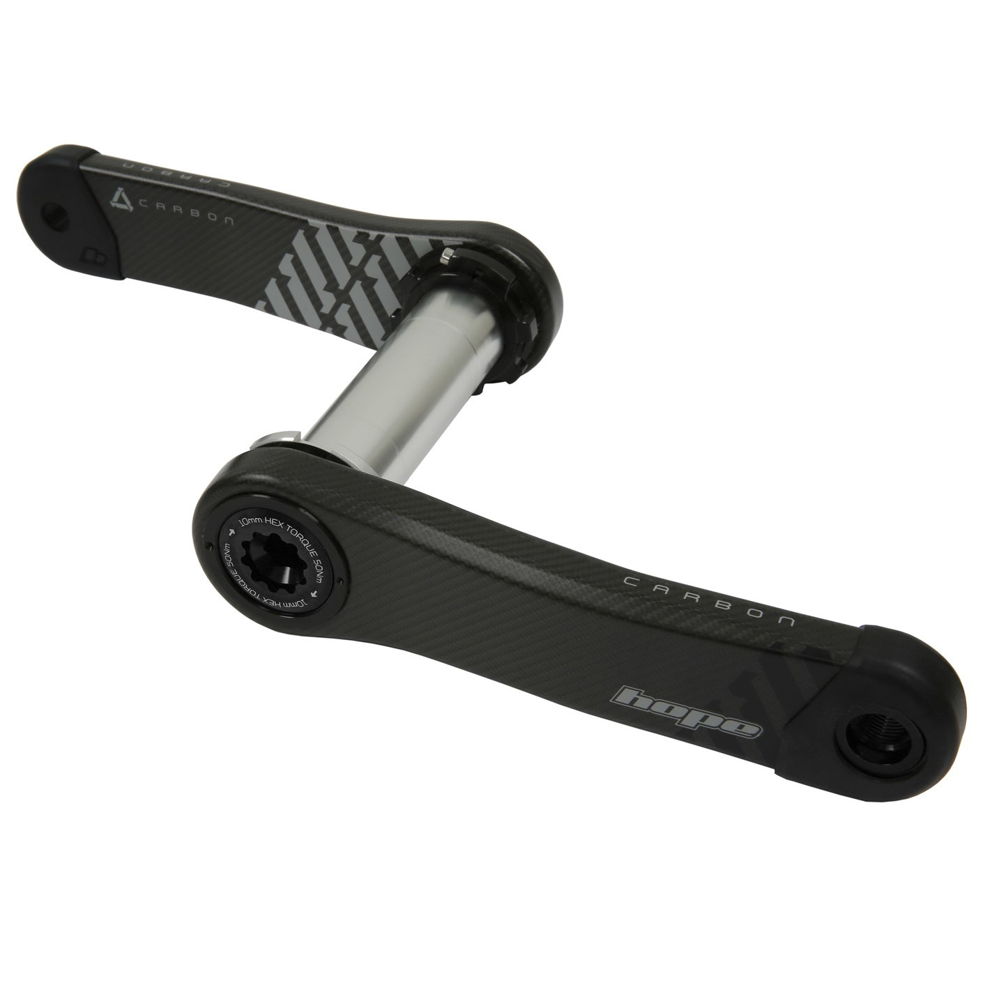 Produktbild von Hope Carbon Kurbel - No Spider | 68/73mm - schwarz