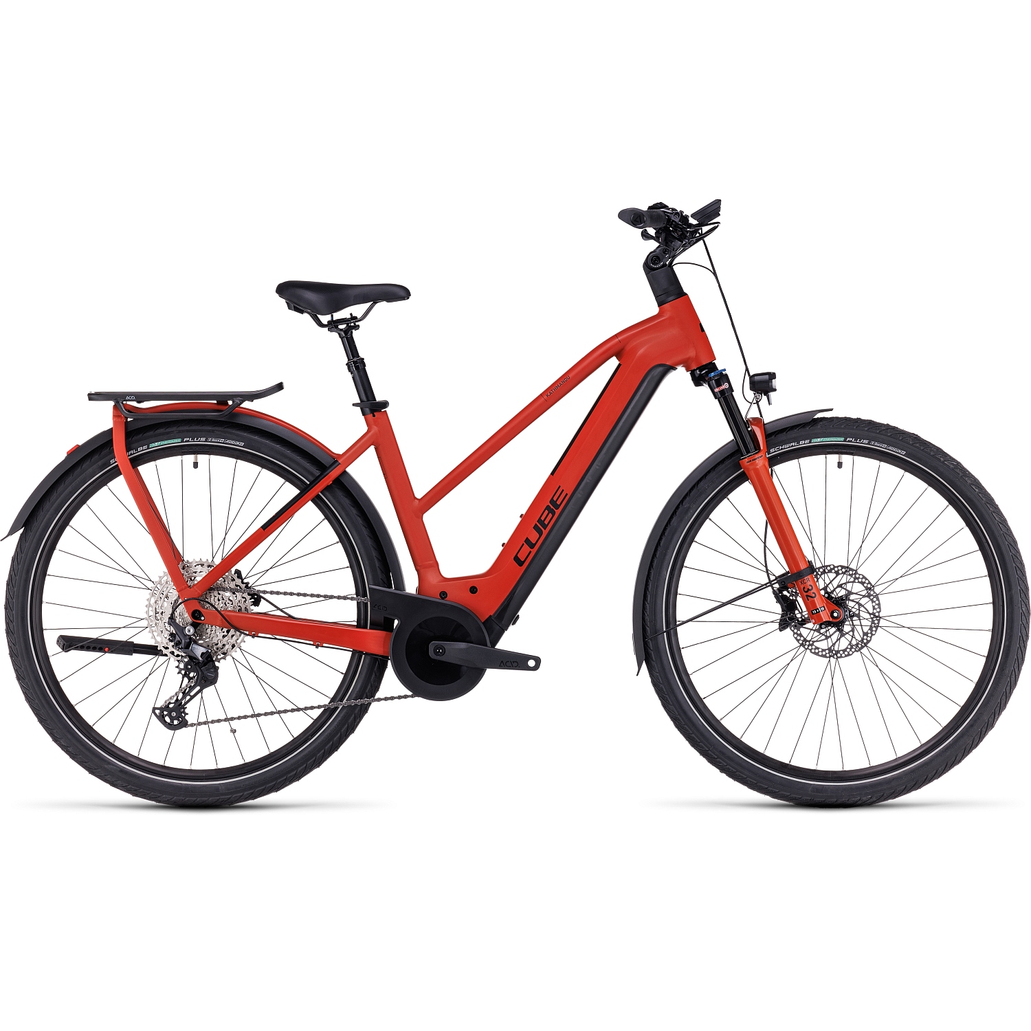 Produktbild von CUBE KATHMANDU HYBRID EXC 750 - Damen Trekking E-Bike - 2023 - red / black