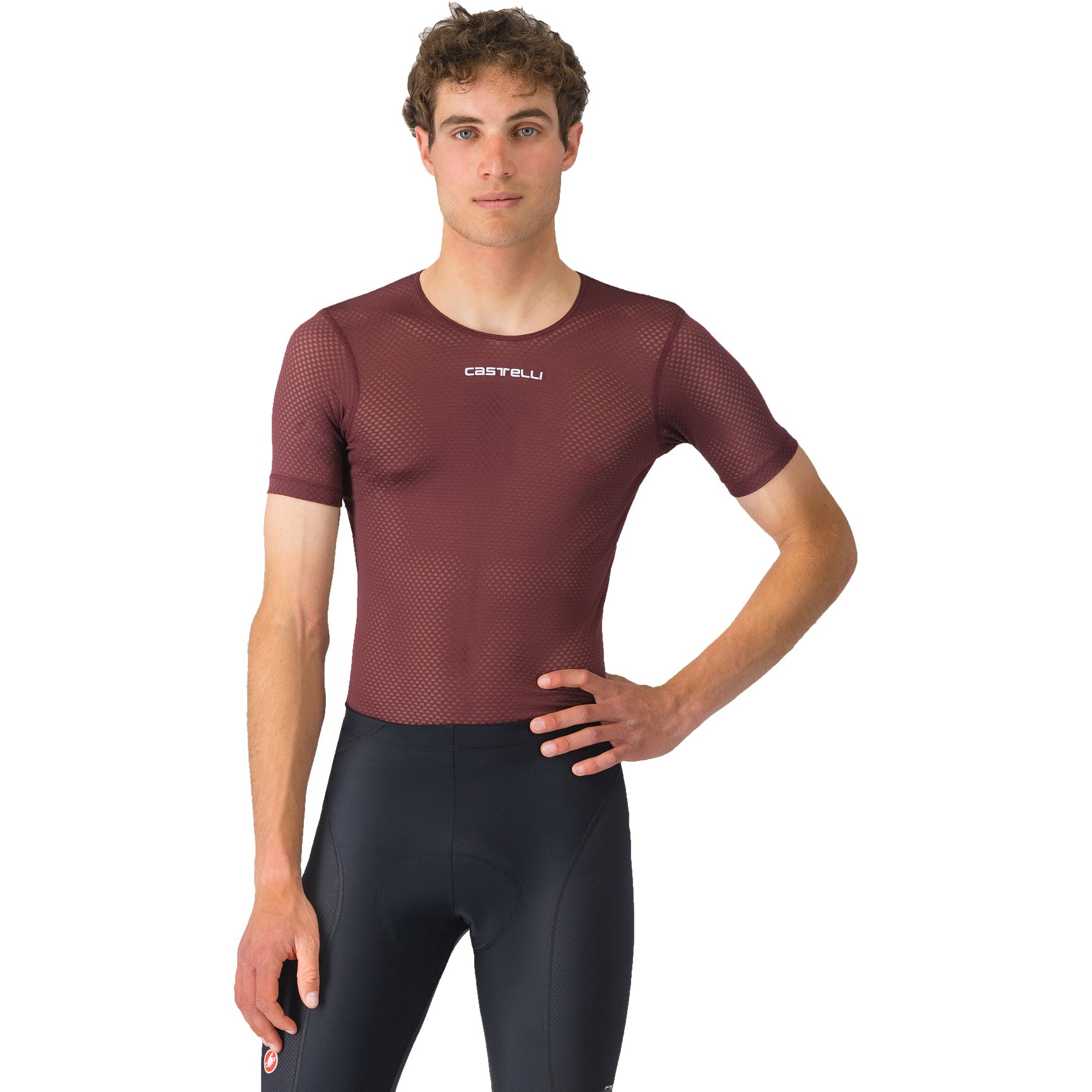 Produktbild von Castelli Pro Mesh 2.0 Unterhemd Kurzarm Herren - deep bordeaux 625