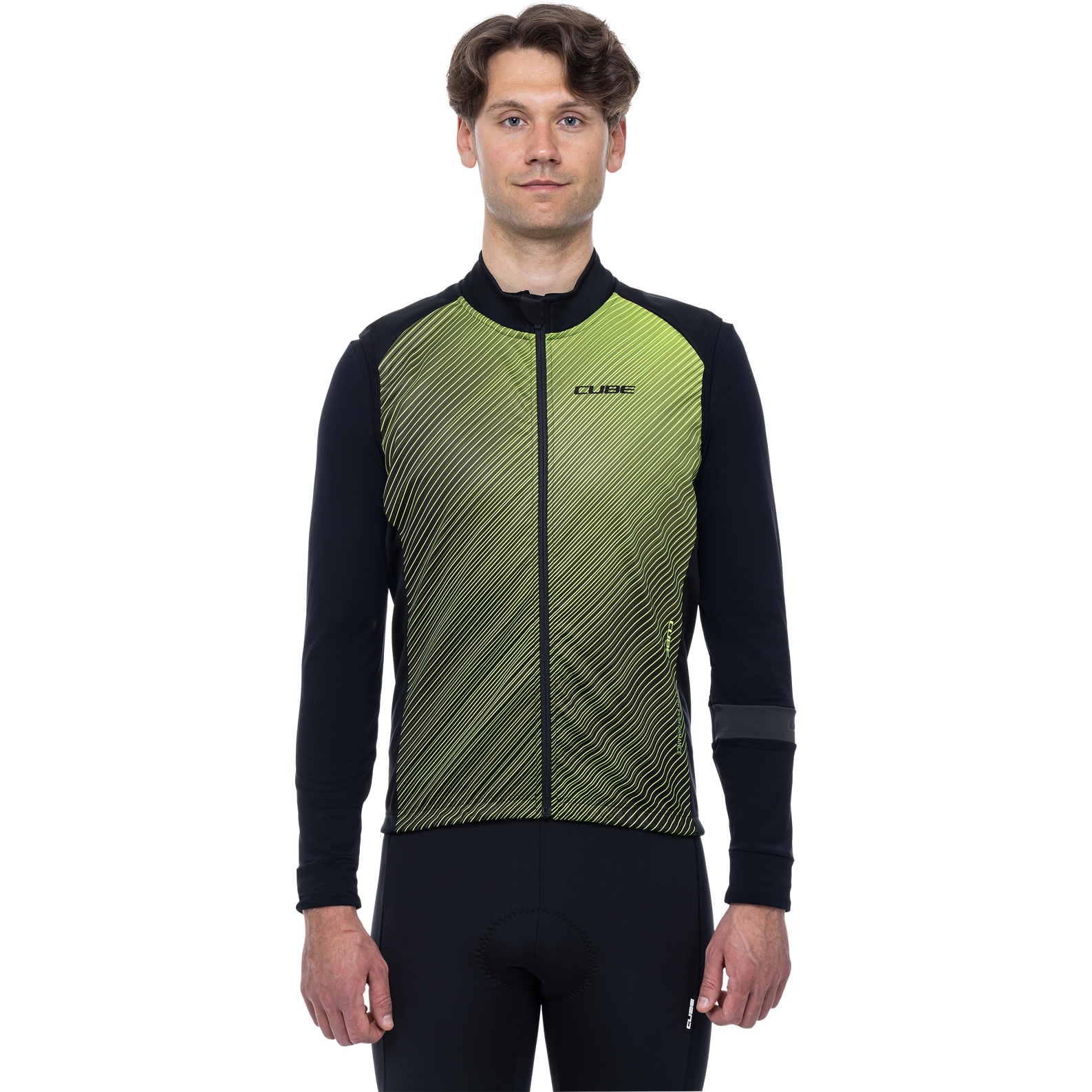Picture of CUBE BLACKLINE Safety Softshell Gilet Men - black´n´neon yellow