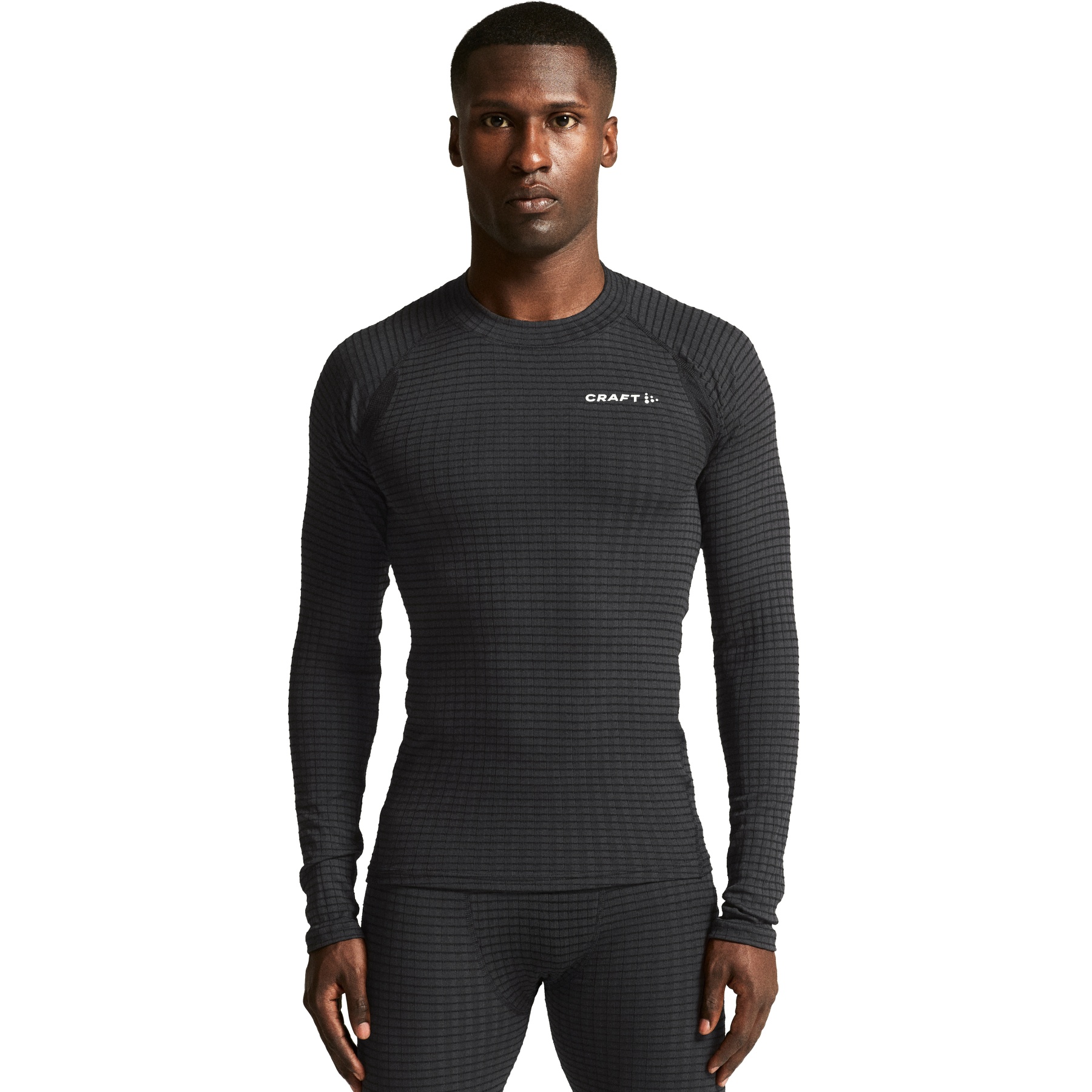 Базовый слой CRAFT Wool Extreme X 2 с длинным рукавом для мужчин - Черный