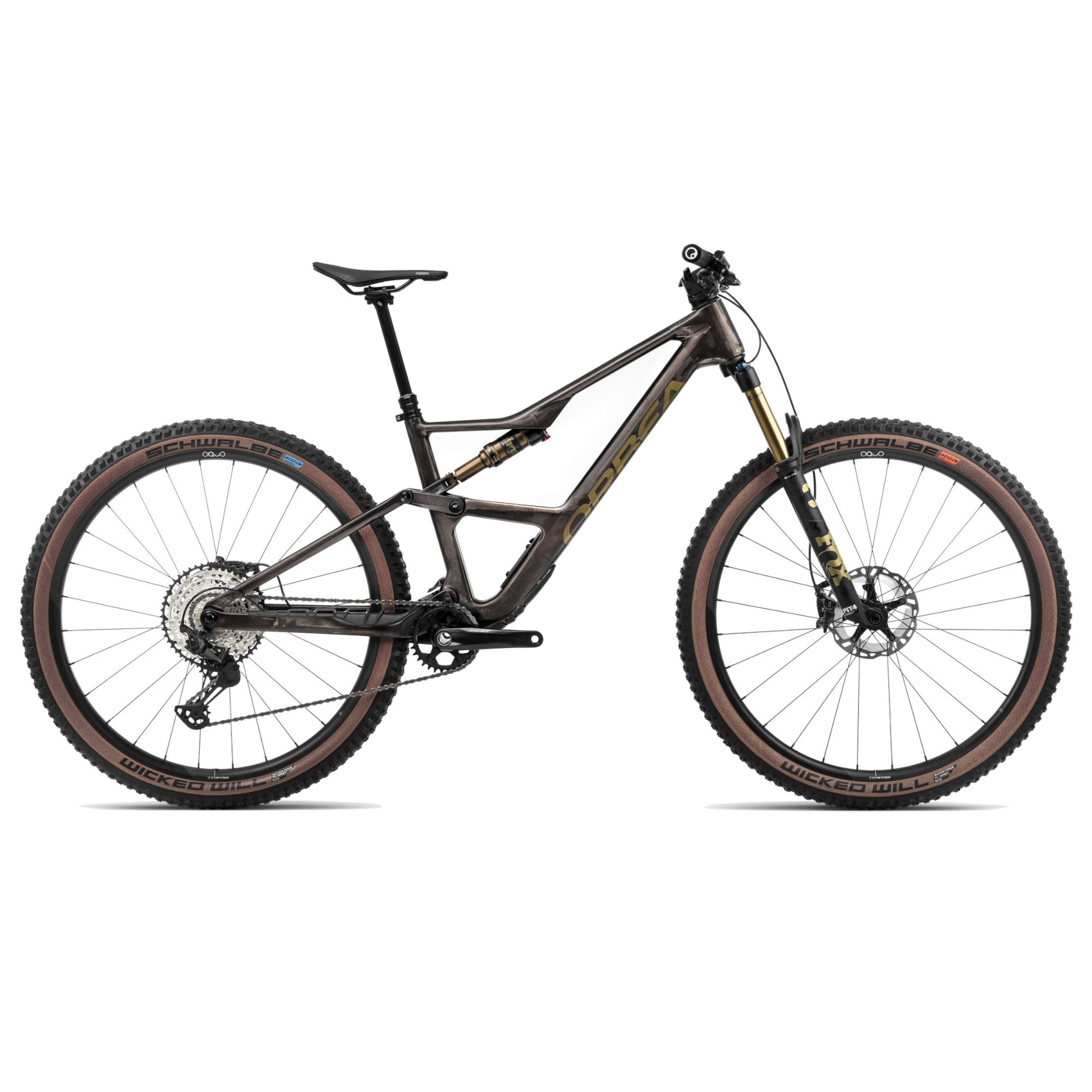 Image of Orbea OCCAM SL M10 - 29" Carbon Mountain Bike - 2024 - Cosmic Carbon View - Metallic Olive Green (gloss)