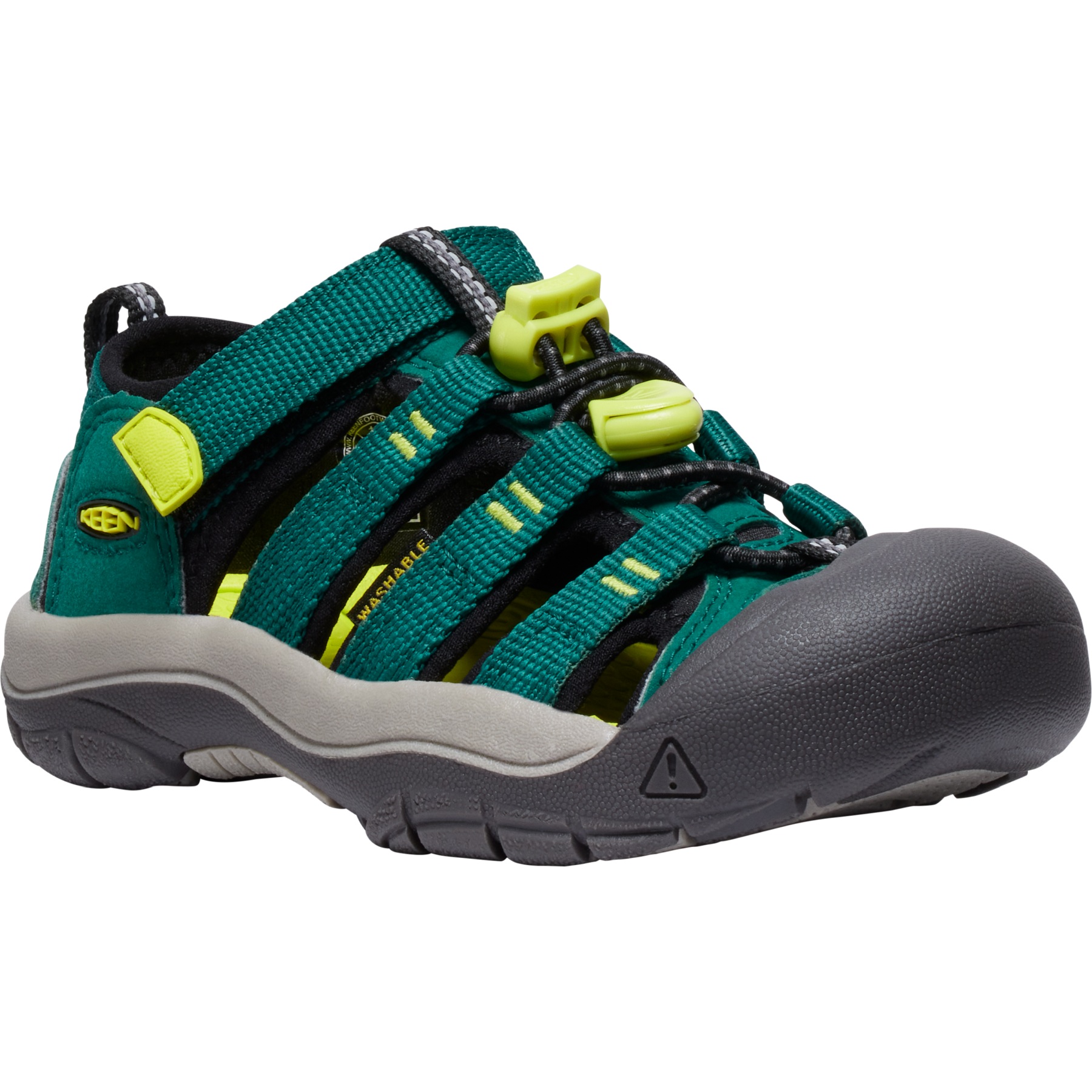 Sandalini KEEN Newport Boundless Per Bambini | Colore Dark Olive/Scarlet Ibis | Tacco Piatto | Larghezza Normale | Taglia 37