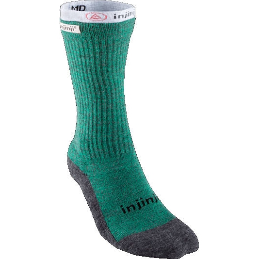 Image of Injinji Men's Liner + Hiker Crew Coolmax® NüWool™ Socks - forest/gray