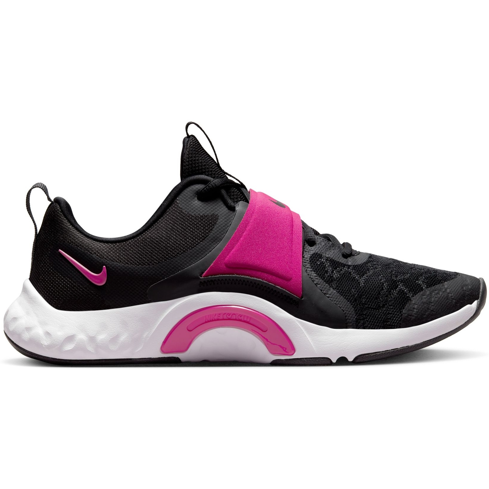 Productfoto van Nike Renew In-Season TR 12 Schoenen Dames - black/active pink-dark smoke grey-white DD9301-003