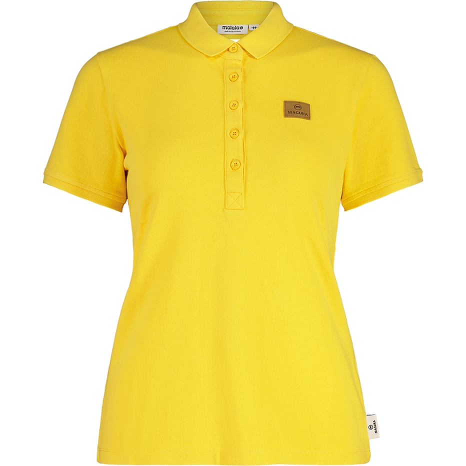 Image of Magura YW Women's Piquee Polo Shirt by Maloja - neon yellow