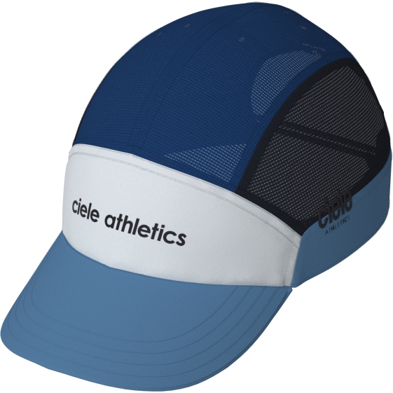 Produktbild von Ciele Athletics FSTCap SC Laufmütze - Field Iconic SL - white-cobalt