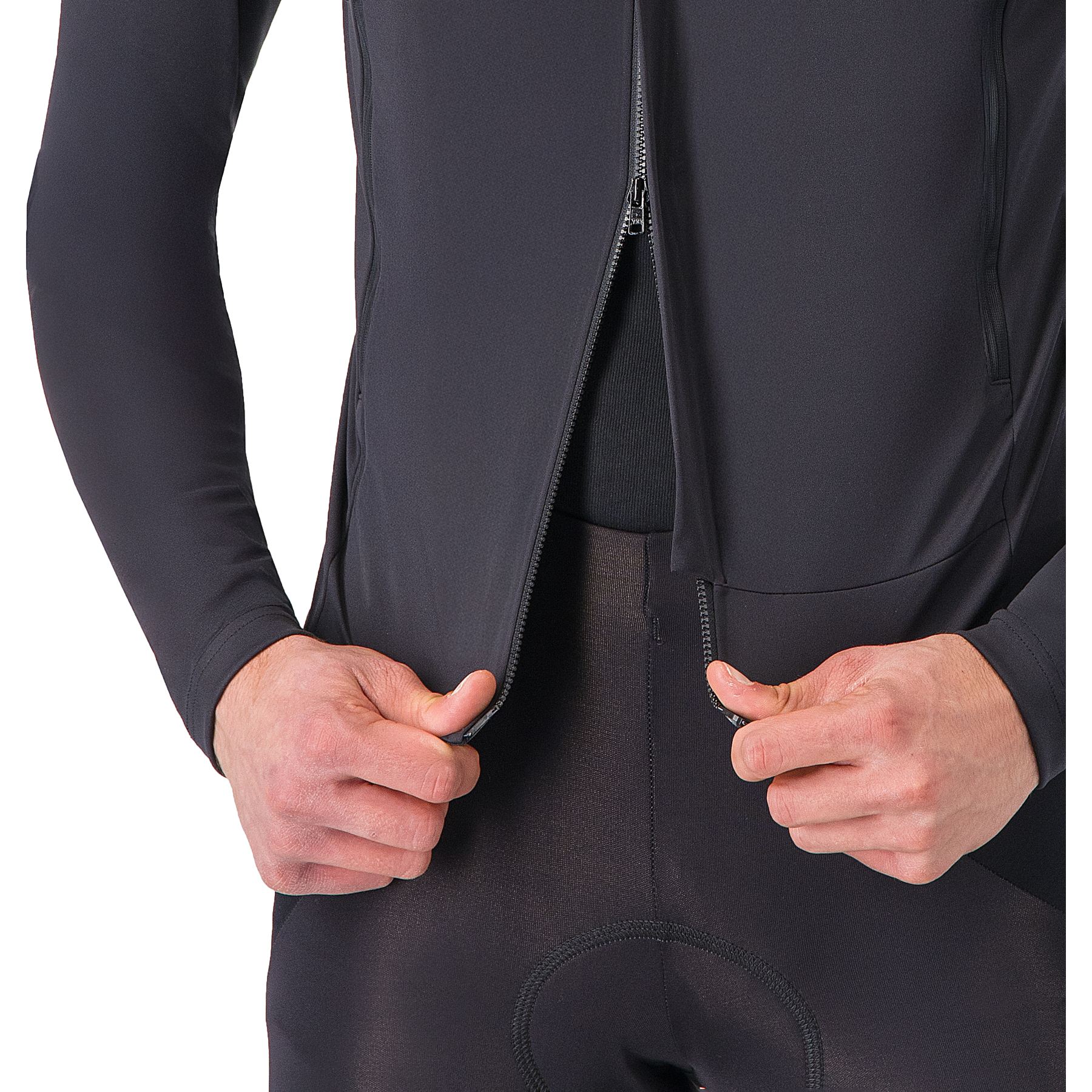 Castelli Perfetto RoS 3 Jacket Men - light black/silver reflex 085