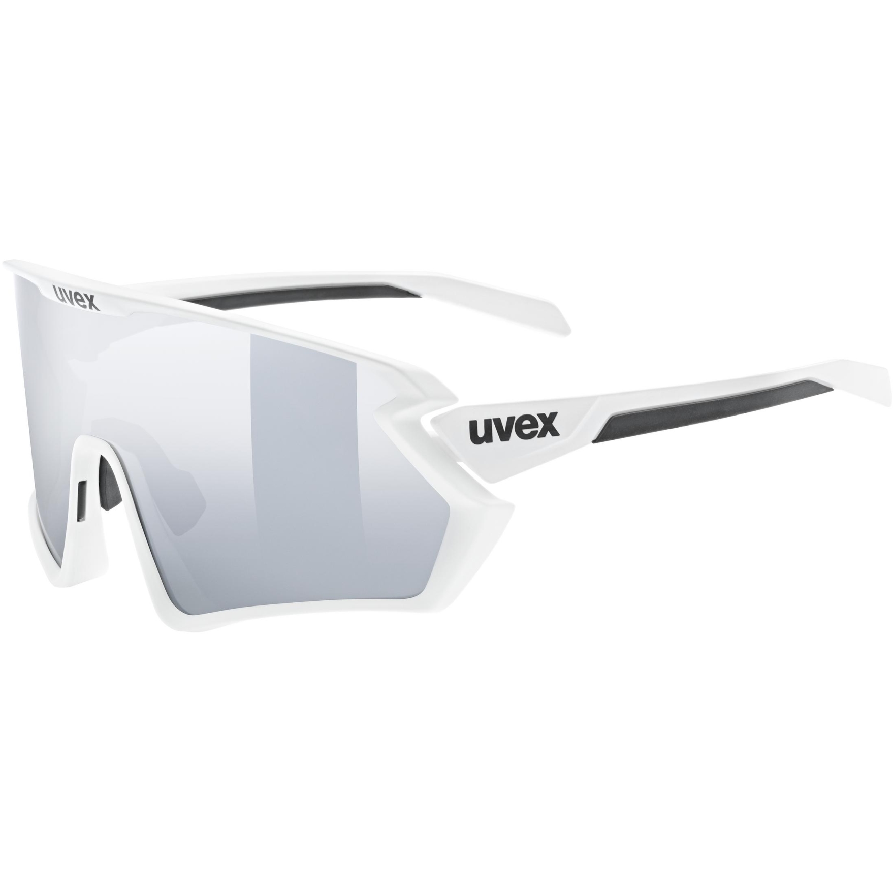 Produktbild von Uvex sportstyle 231 2.0 Set Brille - white-black matt/supravision mirror silver + clear