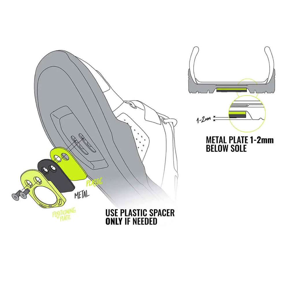 magped POSITIONING Cala para Zapatillas de Ciclismo SPD Par