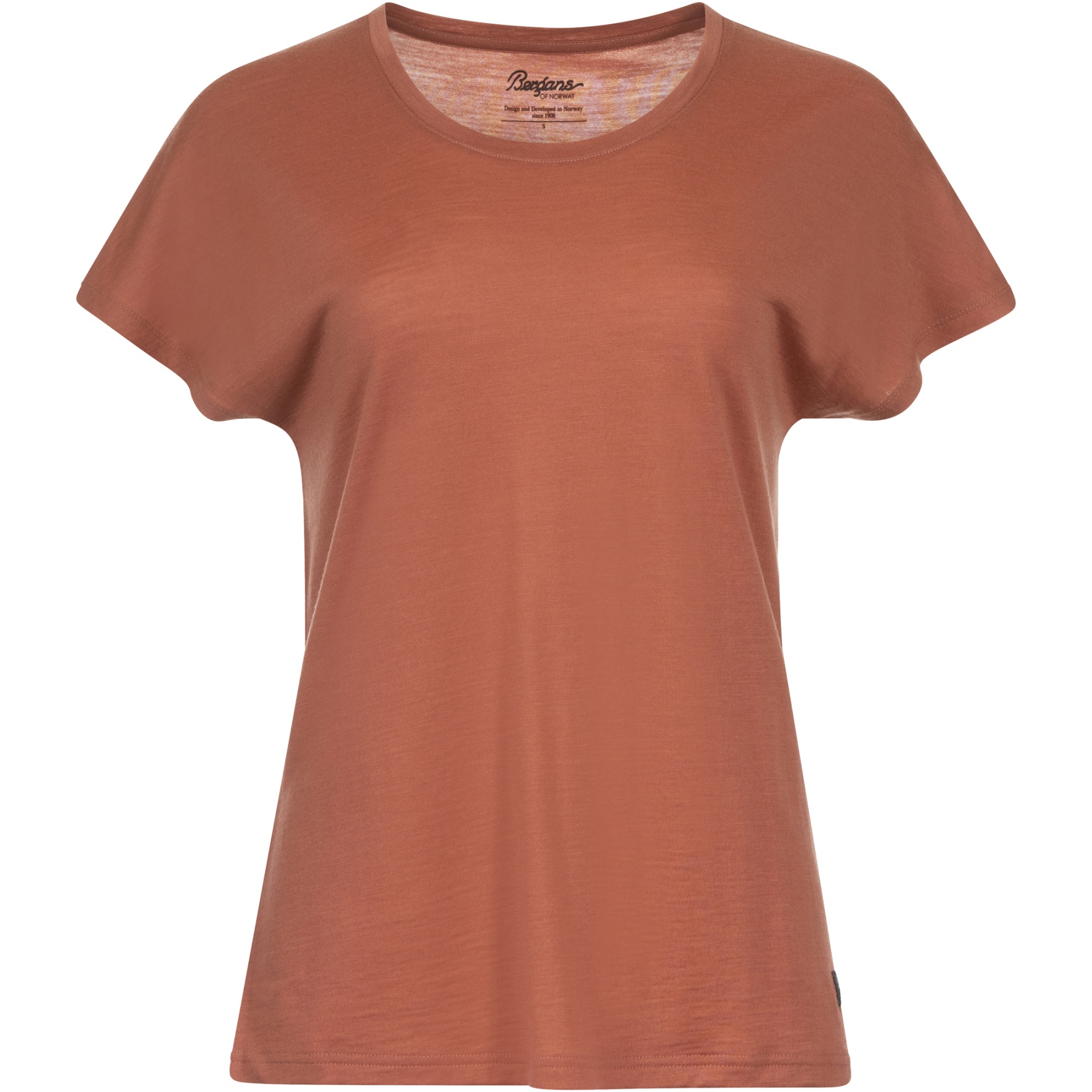 Productfoto van Bergans Urban Wool Dames T-Shirt - terracotta