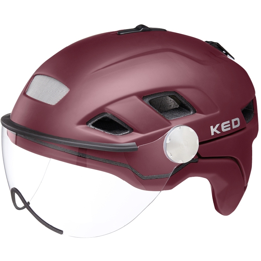 Picture of KED B-Vis X-Lite Helmet - dark merlot matt