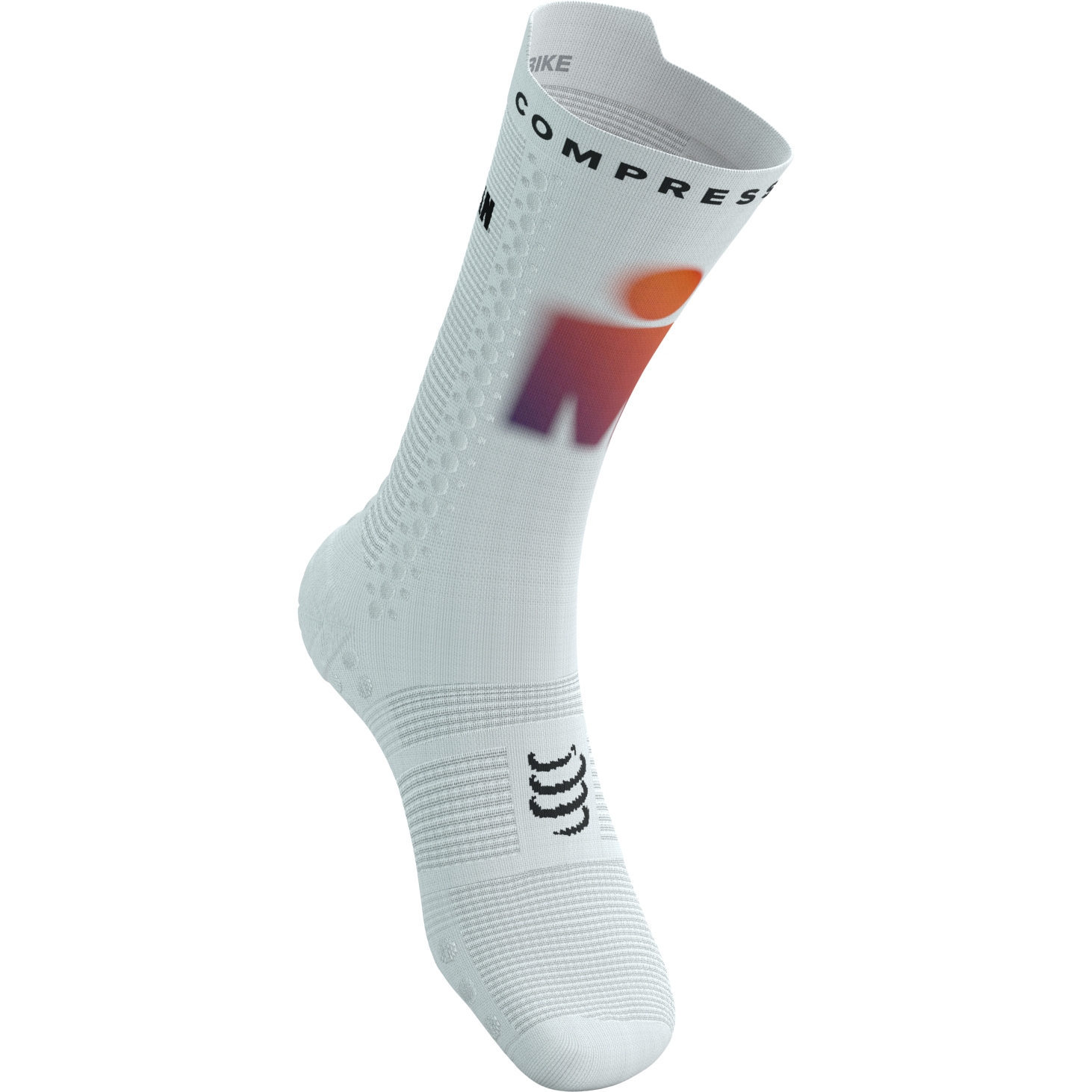 Produktbild von Compressport Pro Racing Kompressionssocken v4.0 Bike - Ironman 2025 - white/sunset - L1