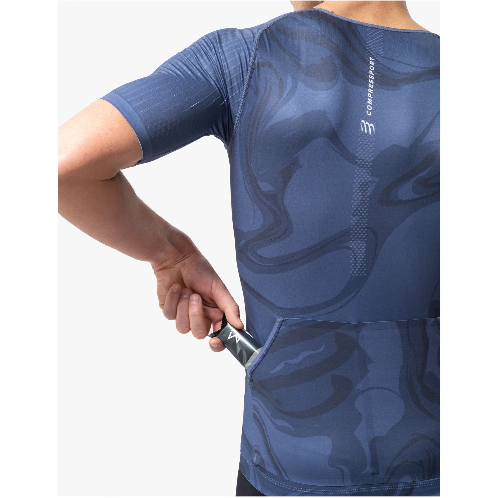 Compressport Tri Postural Aero Short Sleeve Top Men - indigo Compressport Tri Postural Aero Short Sleeve Top Men - indigo