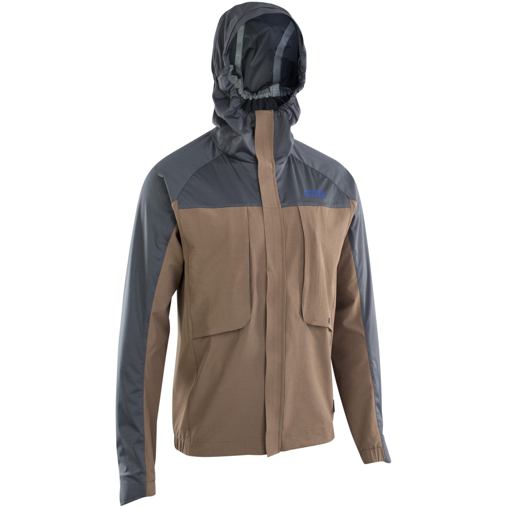 Immagine di ION Bike Outerwear 3 Strati Giacca Uomo - Hybrid Shelter - Mud Brown